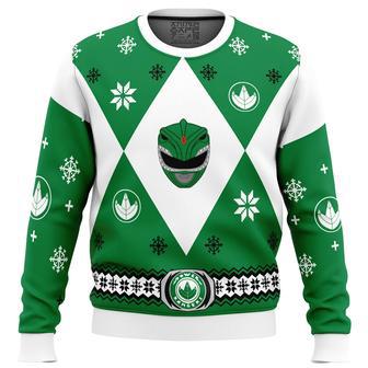 Mighty Morphin Power Rangers Green Ugly Christmas Sweater | Favorety UK