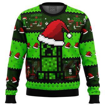 Minecraft Creepr Ugly Christmas Sweater | Favorety