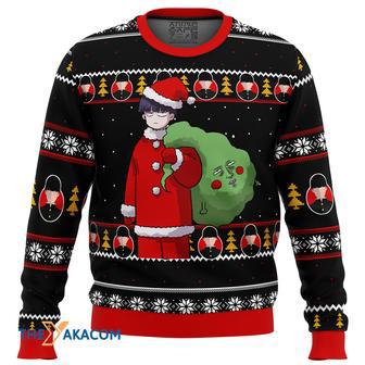 Mob Psycho Santa Gift For Fan Anime Christmas Ugly Sweater | Favorety CA