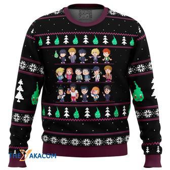 Mob Psycho Sprites Gift For Fan Anime Christmas Ugly Sweater | Favorety AU