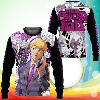 Mob Psycho Sweatshirt Arataka Reigen Anime Printed Sweaters | Favorety CA