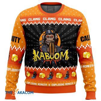 Monkey Bomb Call of Duty Gift For Fan Anime Christmas Ugly Sweater | Favorety DE