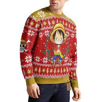 Monkey D. Luffy One Piece Ugly Christmas Sweater | Favorety AU