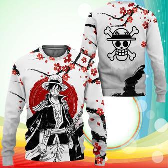 Monkey D. Luffy Sweatshirt Japan Style One Piece Anime Printed Sweater | Favorety DE