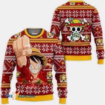 Monkey Luffy Custom One Piece Anime Gift For Fan Anime Christmas Ugly Sweater | Favorety DE