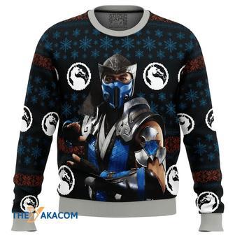 Mortal Kombat Sub Zero Custom Gift For Fan Anime Christmas Ugly Sweater | Favorety AU