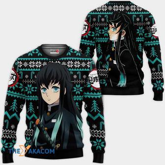 Muichiro Kimetsu no Yaiba Anime Custom Gift For Fan Anime Christmas Ugly Sweater | Favorety CA