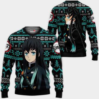 Muichiro Ugly Christmas Sweater Custom Anime Kimetsu Xmas Gifts | Favorety CA