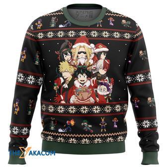 My Hero Academia Boku No Holiday Gift For Fan Anime Christmas Ugly Sweater | Favorety CA