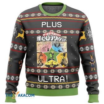 My Hero Academia Boku No Plus Ultra Custom Gift For Fan Anime Christmas Ugly Sweater | Favorety UK