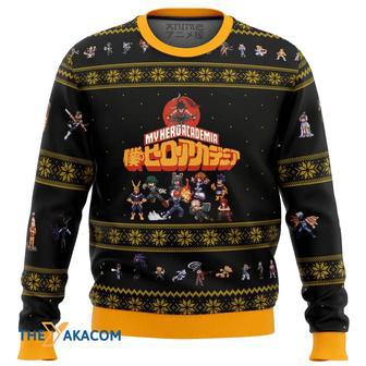 My Hero Academia Boku No Sprites Gift For Fan Anime Christmas Ugly Sweater | Favorety CA