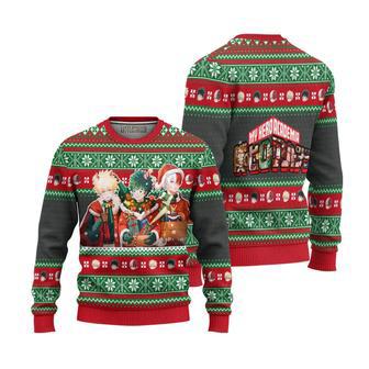 My Hero Academia Characters Knitted Ugly Christmas Sweater | Favorety