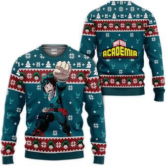 My Hero Academia Deku Custom Anime Ugly Christmas Sweater | Favorety UK