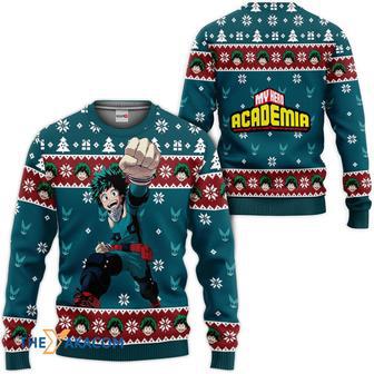 My Hero Academia Deku Custom Gift For Fan Anime Christmas Ugly Sweater | Favorety DE