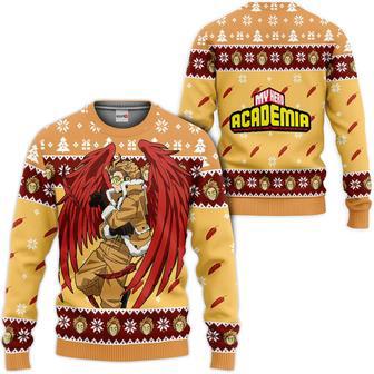 My Hero Academia Hawks Custom Anime Ugly Christmas Sweater | Favorety UK