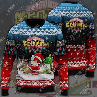 My Hero Academia Sweater Chibi Todoroki Shouto Blue Red Ugly Sweater | Favorety UK