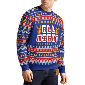 My Hero Academia Ugly Christmas Sweater All Might | Favorety CA