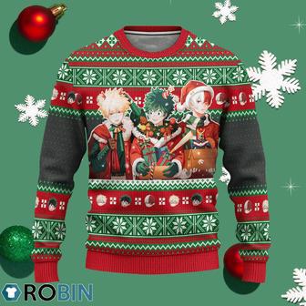 My Hero Academia Ugly Christmas Sweater Anime Xmas Gift | Favorety AU