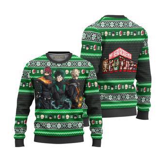 My Hero Academia Ugly Christmas Sweater Three Musketeers Custom Knitted Sweatshirt | Favorety UK