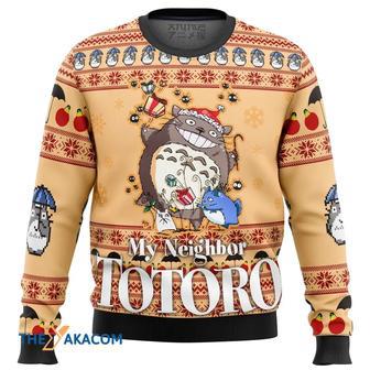 My Neighbor TOTORO Friends Custom Gift For Fan Anime Christmas Ugly Sweater | Favorety UK