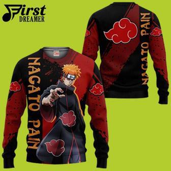 Nagato Pain Akatsuki Naruto Christmas Sweater Custom Anime Akatsuki Ugly Christmas Sweater - Chow | Favorety CA