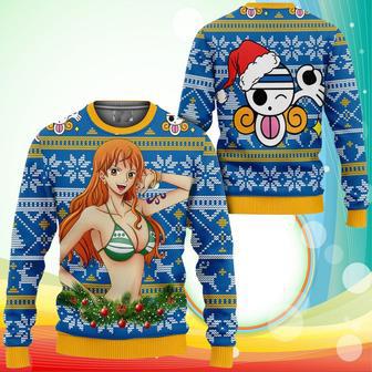 Nami Ugly Christmas Sweater One Piece Anime Xmas Gifts | Favorety