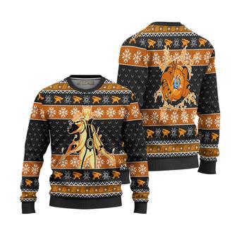 Naruto Kurama Sage Mode Knitted Ugly Christmas Sweater | Favorety AU