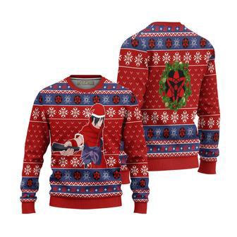 Naruto Sasuke Mangekyo Sharingan Ugly Christmas Sweater | Favorety UK