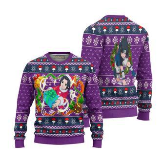 Naruto Ugly Christmas Sweater Sasuke Teen Knitted Sweatshirt | Favorety