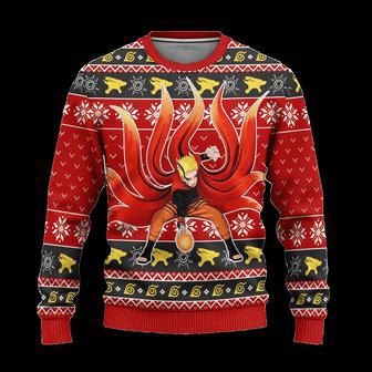 Naruto Uzumaki Anime Ugly Christmas Sweatshirt Baryon Mode Xmas Gift | Favorety