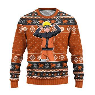 Naruto Uzumaki Anime Ugly Christmas Sweatshirt Naruto Shippuden Xmas Gift | Favorety