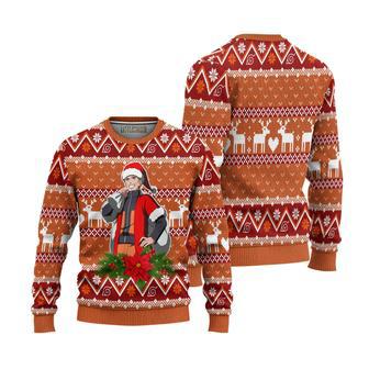 Naruto Uzumaki Knitted Ugly Christmas Sweater Orange x Red | Favorety UK