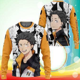 Natsuki Subaru Sweatshirt ReZero kara Hajimeru Isekai Seikatsu Anime Printed Sweater | Favorety