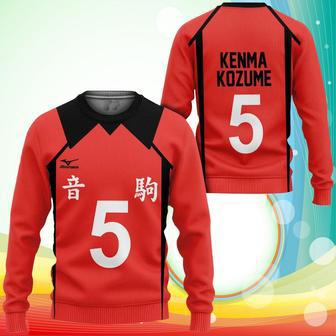 Nekoma Kenma Kozume Sweatshirt Uniform Num Haikyuu Anime Printed Sweater | Favorety UK