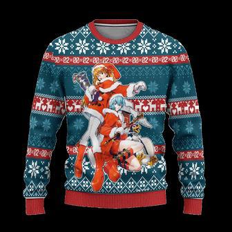 Neon Genesis Evangelion Anime Ugly Christmas Sweater Custom Xmas Gift | Favorety AU