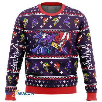 Neon Genesis Evangelion Evas Gift For Fan Anime Christmas Ugly Sweater | Favorety