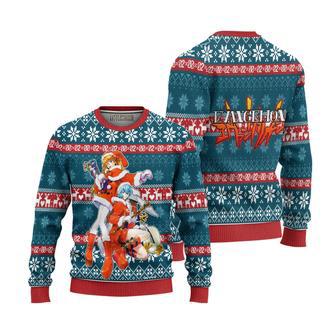 Neon Genesis Evangelion Knitted Ugly Christmas Sweater | Favorety CA