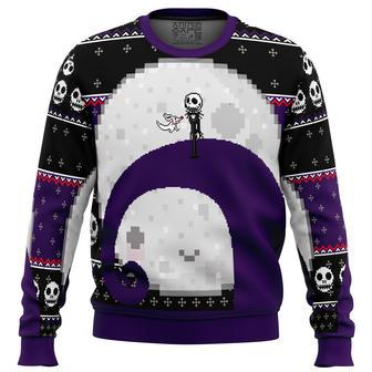 Nightmare Before Christmas Jack Moon Ugly Christmas Sweater | Favorety