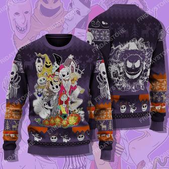 Nightmare Jack And Friends In Christmas Christmas Ugly Wool Sweater Christmas Gift For Kid Adult | Favorety CA