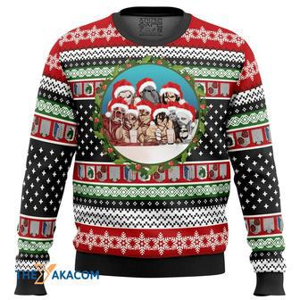 Nine Titans Attack on Titan Gift For Fan Anime Christmas Ugly Sweater | Favorety DE