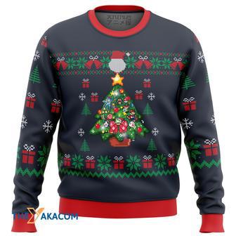 Nintendo Tree Gift For Fan Anime Christmas Ugly Sweater | Favorety UK