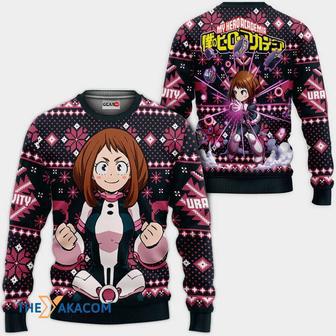 Ochaco Uraraka Anime My Hero Academia Custom Gift For Fan Anime Christmas Ugly Sweater | Favorety UK