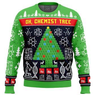 Oh Chemist Tree Science Ugly Christmas Sweater | Favorety UK