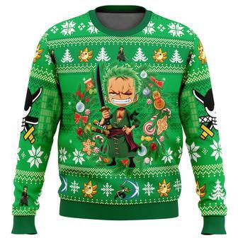 One Piece Anime Christmas Roronoa Zoro Ugly Sweater | Favorety DE