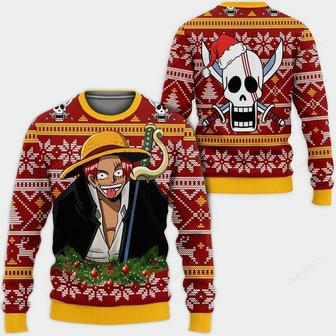 One Piece Anime Red Hair Shanks Ugly Sweater | Favorety