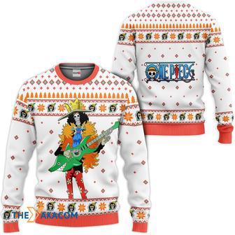 One Piece Brook Custom Gift For Fan Anime Christmas Ugly Sweater | Favorety DE