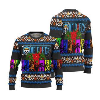 One Piece Characters Knitted Ugly Christmas Sweater | Favorety AU