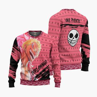 One Piece Doflamingo Ugly Christmas Knitted Sweatshirt | Favorety DE