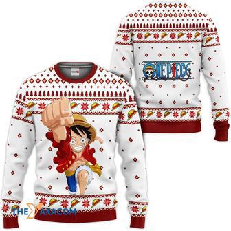 One Piece Luffy Custom Gift For Fan Anime Christmas Ugly Sweater | Favorety UK