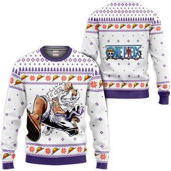 One Piece Luffy Gear White Custom Anime Ugly Christmas Sweater | Favorety DE